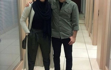 نوید محمدزاده و برادر زاده اش + عکس