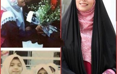 خانم مجری بازیگوش در کودکی + عکس