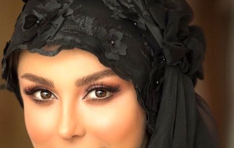 «نیوشا ضیغمی» سیاه پوشید