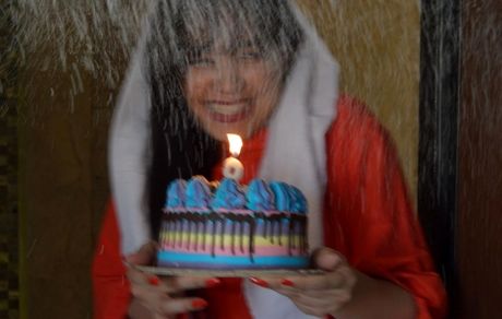 «شیرین» سریال نون خ در جشن تولد 36 سالگی اش