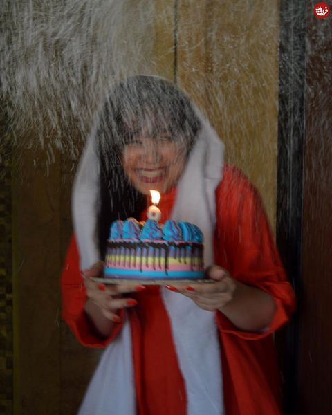 «شیرین» سریال نون خ در جشن تولد 36 سالگی اش