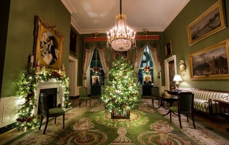 تصویری از کریسمس آمریکا در کاخ سفید