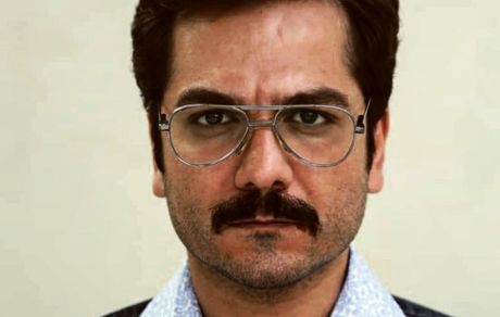 گریم دهه شصتی عباس غزالی + عکس