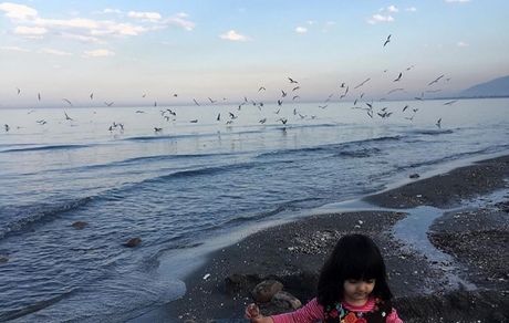 بازی دختر شهره سلطانی لب ساحل+ عکس