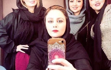 سحر قریشی و دوستانش در اتاق گریم + عکس