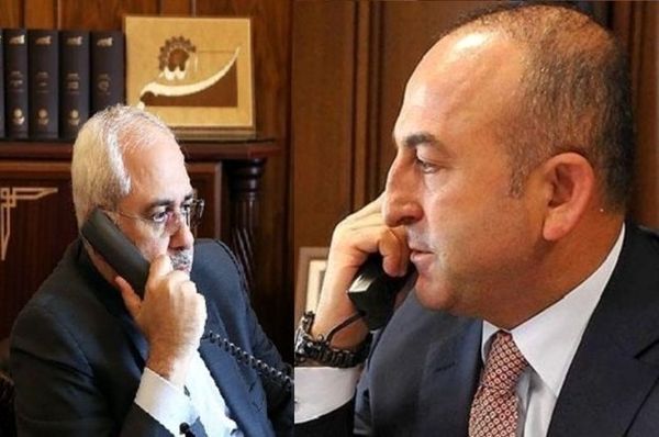 گفتگوی ظریف با چاوش اوغلو درمورد آخرین تحولات منطقه