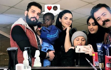 پسر کوچولوی سیاه پوست در پشت صحنه پایتخت 6 + عکس