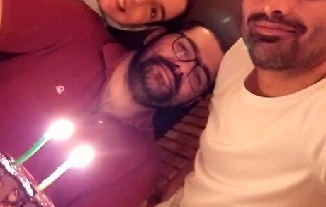 الیکا عبدالرزاقی در کنار برادر و همسرش + عکس